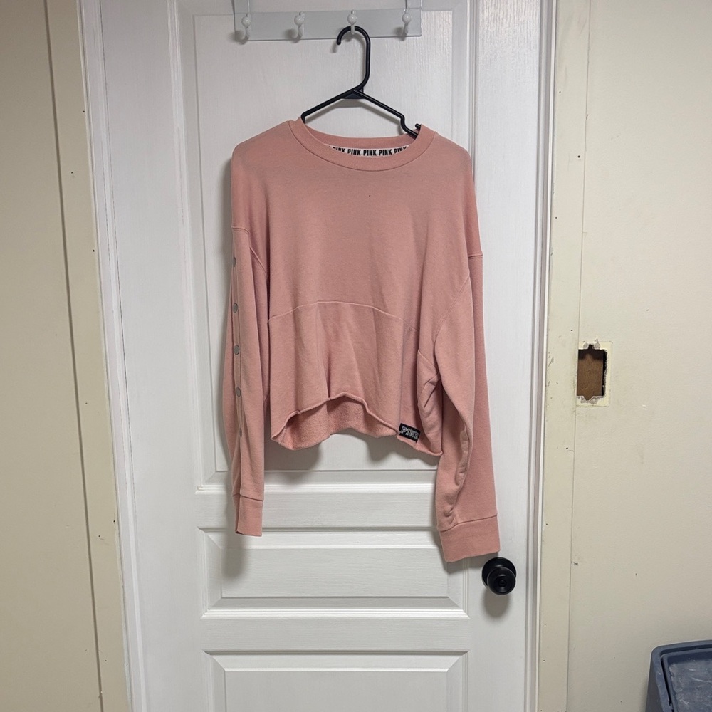 PINK Victoria's Secret Blush Cropped Sweatshirt